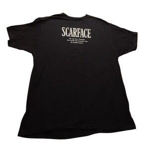 Scarface Tony Montana Graphic T-Shirt Men's XL Black Mad Engine Movie Promo Tee